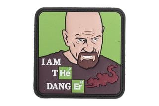 Violent Little Machine Shop I am The Danger Morale Patch is made of PVC material.